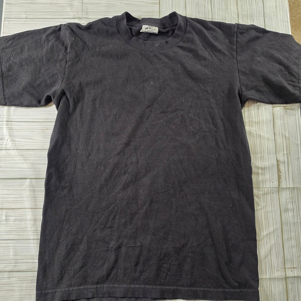 Pro Athletic Mens Black Crewneck Short Sleeve T-Shirt Size M Solid Basic Tee